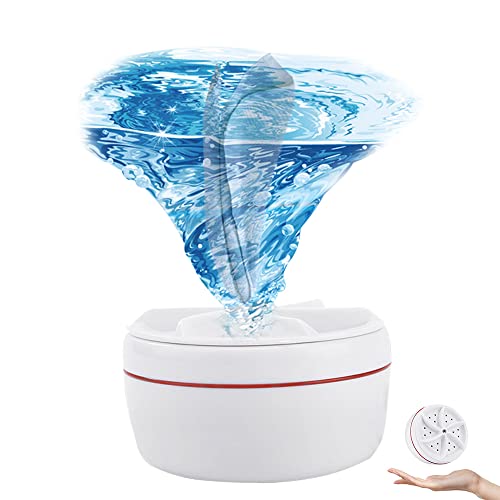 DAJASD Mini machine à laver ultrasonique portable à ultrasons avec alimentation USB 3 en 1 Mini machine à laver pour camping-car, dortoir, maison, voyage, blanc [classe énergétique A+++]