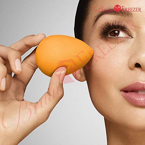 Image of Brain Freezer Shiny Makeup Palette with Stainless Steel Round Shape Spatula, 100 g (Heart Silver)