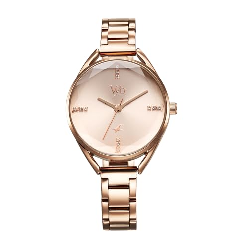 Fastrack Vyb Aurora Quartz Analog Rose Gold Dial Rose Gold Alloy Strap Watch for Women-FV60052WM02W (B0DDKG6M9J) Amazon Price History, Amazon Price Tracker