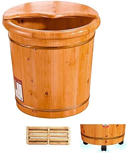 Bain de pieds en bois massif 26 cm bassin de balnéothérapie maison