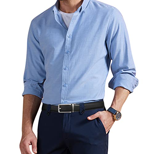 SENDEFN Men's Leather Dress Casual Belt 1 3/8" Automatic Adjustable Click Buckle Belts with Gift Box - image 4