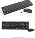 Tastiera e Mouse Wireless Ergonomici 2.4GHz con Ricevitore USB – Silenziosi,...