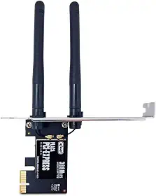 Placa De Rede Wireless Pci Express Wi-Fi De 300 Mbps Duas Antenas Conexões Simultâneas Compatível Com Windows Linux