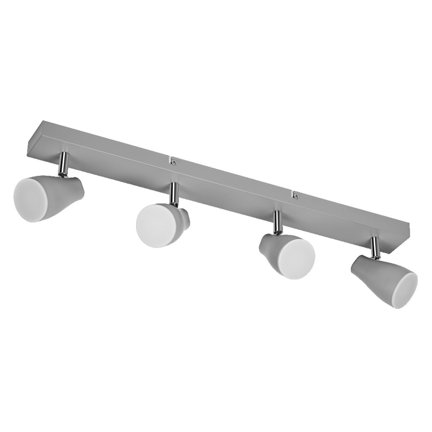 Osram Foco LED SPOT PEAR GU10, gris, 4 x 4,3 W, 1400 lm, 614 mm, luz blanca cálida, cabezales orientables, fácil montaje, combinación con bombillas inteligentes GU10, posible IP 20, 2700 K