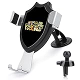 スターウォーズ 携帯ホルダー スマホホルダー 車載ホルダー スマホスタンド 車 スマホスタンド 車載 カー用品 スマホ Pro 車内用品 取付簡単 2in1 手帳型ケース対応 ブラック