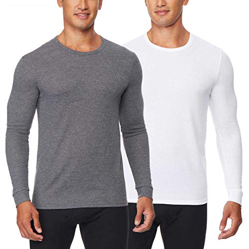 32 DEGREES Men's Heat Long Sleeve Scoop Neck Tee 2-Pack