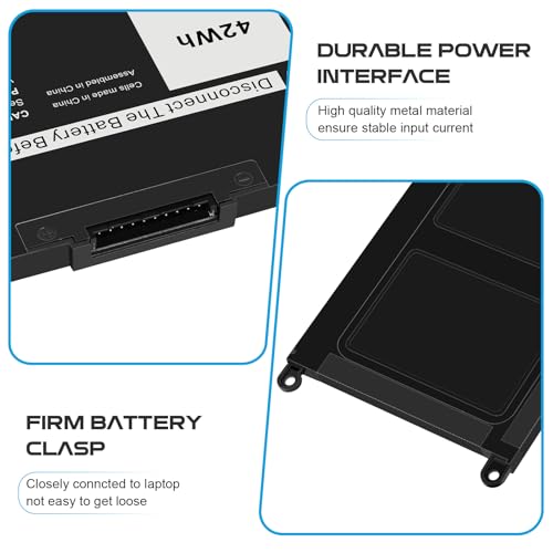 Image of Fancy Buying JPFMR DN33X RDNP5 65N6H Laptop Battery Replacement for Dell Chromebook 3100 3400 2-in-1 5488 5493 5593 P90F Series Notebook 0JPFMR 7MT0R 7MTOR 16DPH 7T0D3 07T0D3 07GDY