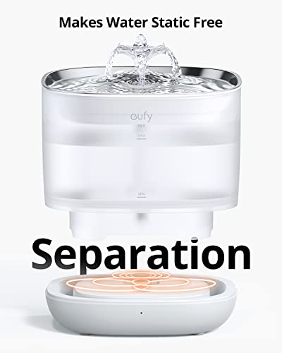 eufy-Pet-Water-Fountain-Automatic-Water-Dispenser-for-Small-Dogs-and-Cats-Stainless-Steel-Cat-Water-Fountain-3-L-Capacity-Innovative-Safe-Sip-Pump-Cleans-Water-and-Removes-Induction-Electricity Automatic Water Dispenser for Small Dogs