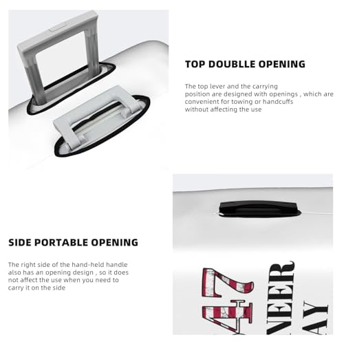 Travel Luggage Cover Funny Pioneer Day America Flag Fashion Washable Baggage Suitcase Protector Fit For Luggage Medium4
