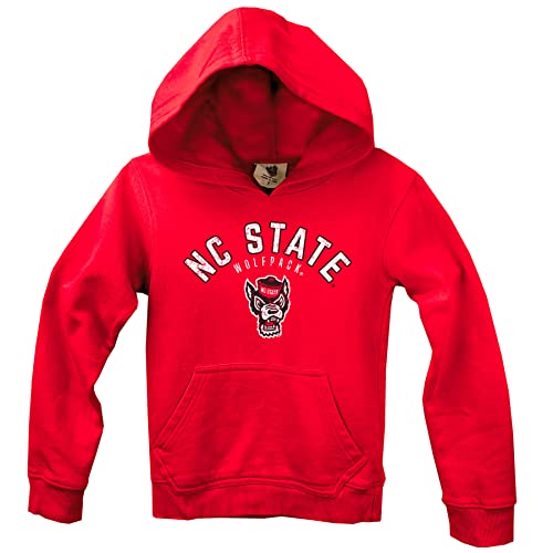 Wes and Willy NCAA Kids Fleece Hoodie North Carolina State Wolfpack M Cherry