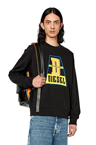 Maillot de survêtement Homme Diesel en coton noir ajusté