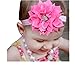 12PCS Baby Headbands Flower Hairbands 3.5Inch Hair Bows with Rhinestones Hair Accessories for Baby Girls Toddlers Infant Newborns