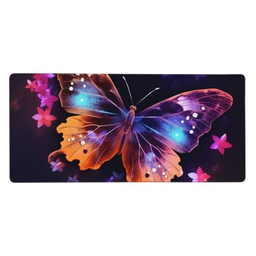 Tapis de souris long 90x40 cm antidérapant et stable pour ordinateur portable