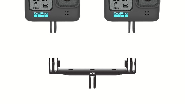 Amazon | HSU goproマウントアダプター ダブル アルミ製 デュアル
