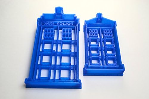 Dr Who Tardis Cookie Cutter Large - Blue PLA - 3D Printer - 3D Printed