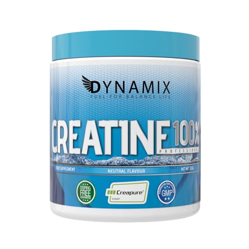 DYNAMIX Creatina Monohidrato Creapure 300g | Sabor NEUTRO | Suplemento Pre/Post Entreno
