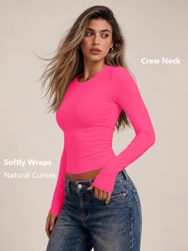 Image of Trendy Queen Womens Long Sleeve T Shirts Fall Fashion Basic Y2K Tops 2026