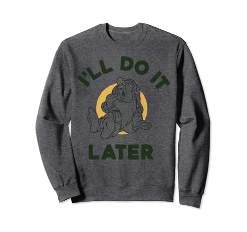 Sweatshirt Disney Blanche Neige Sleepy Do It Later en coton pour femme