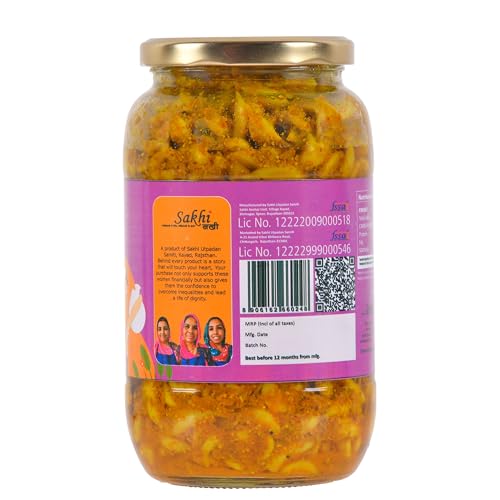 Image of Daichi - Garlic Pickle | Crafted with love by women artisans | Sun cured | Cold-pressed mustard oil | In-house spices | No Preservatives 1kg (Pack of 2)