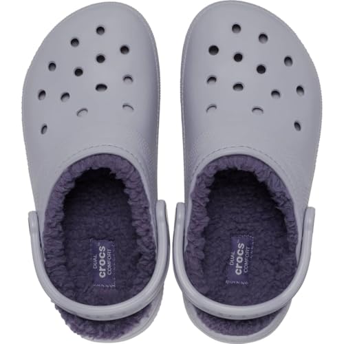 Image of Crocs Unisex-Adult Classic Lined Clog, Mauve Mist /Mauve Mist, 9 Women /7 Men