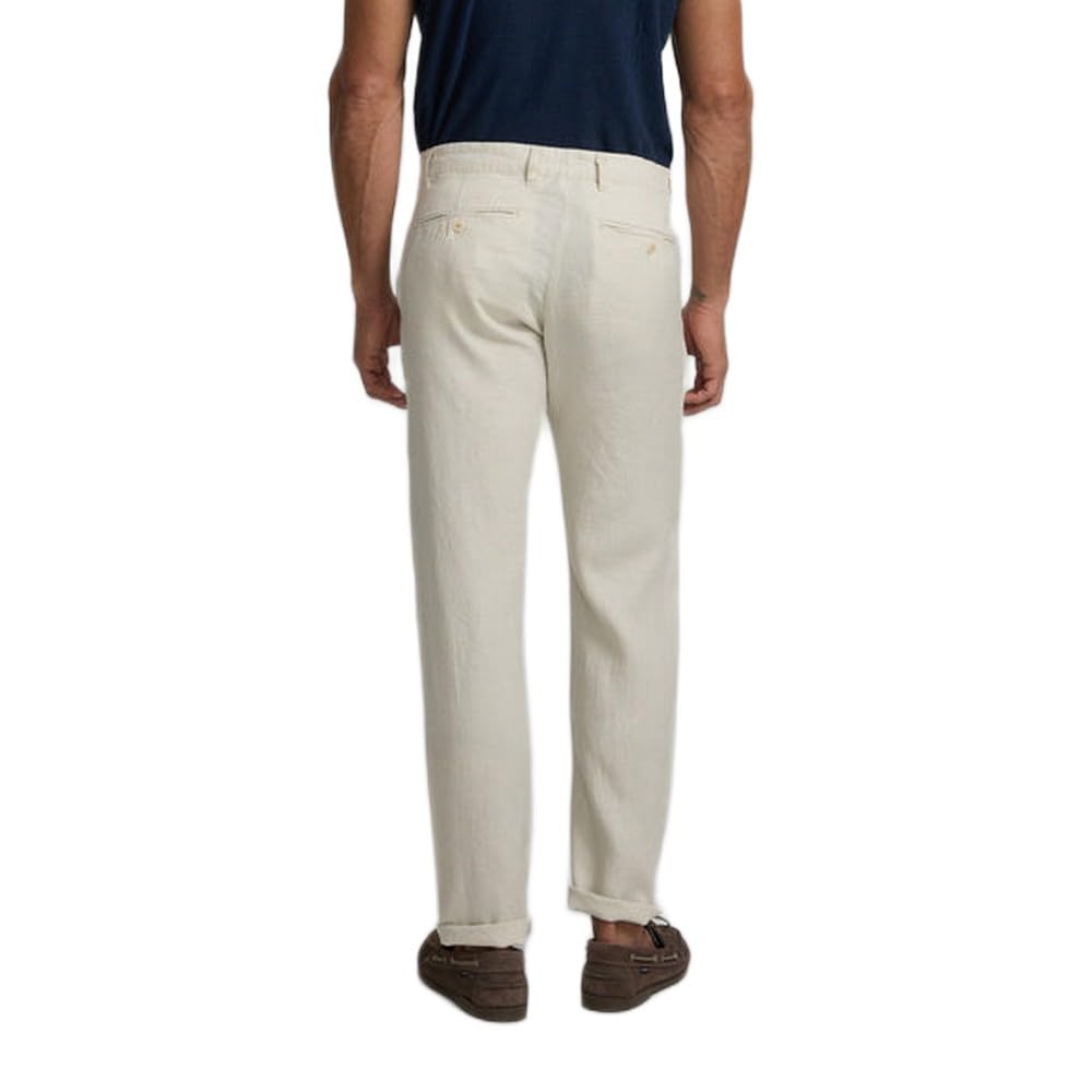 SILBON Pantalon Sport Chino Lino Beige - Pantalones Hombre