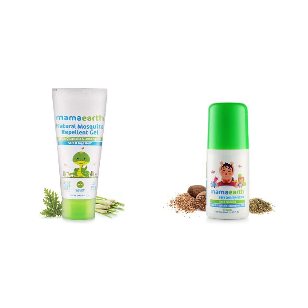 Buy Mamaearth Natural Mosquito Repellent Gel 50M. Deet Free Protects