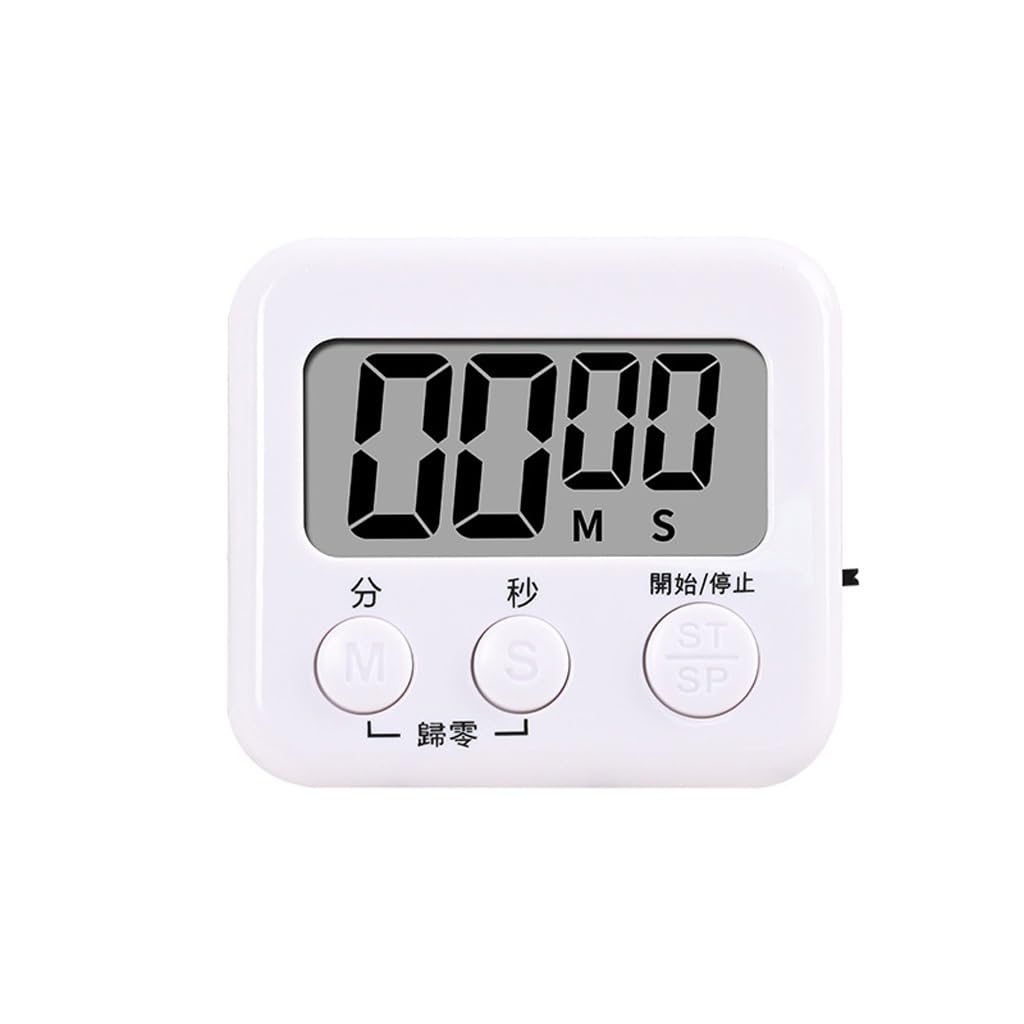 Timer da Cucina Timer Meccanico Orologio promemoria Timer da Cucina(White-68mm)