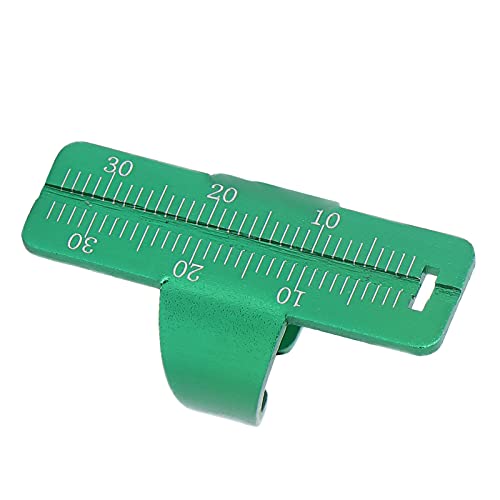Evonecy Anillo De Regla Endo, Aleación De Aluminio Resistente A Altas Temperaturas, Regla Dental Endodóntica De Escala Transparente, Resistente A Alta Presión para Hospitales Dentales(Verde) Cover