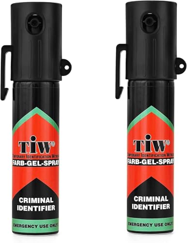 Lot de 2 HOERNECE -20 ML-Spray De Défense Tiw Farb-Gel Format : Sac a Main Femme, Sacoche Homme, Veste, Sac a Dos