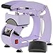 UOKRR Hat Press, Hat Press Heat Machine for Caps with LCD Control, Hat Heat Press with 2 Platens & Caps Stretcher for Vinyl, Sublimation, Heat Transfer (Purple)