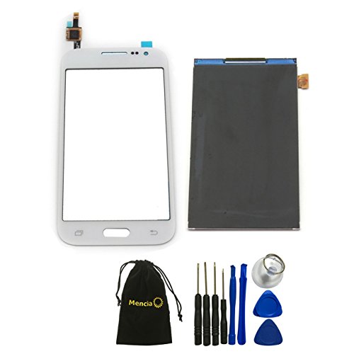 Mencia Touch Digitizer Screen Replacement + LCD Display Screen Replacement For Samsung Galaxy Core Prime G360 G360H G360V G360F Prevail G3608 With Openning Tools(White)