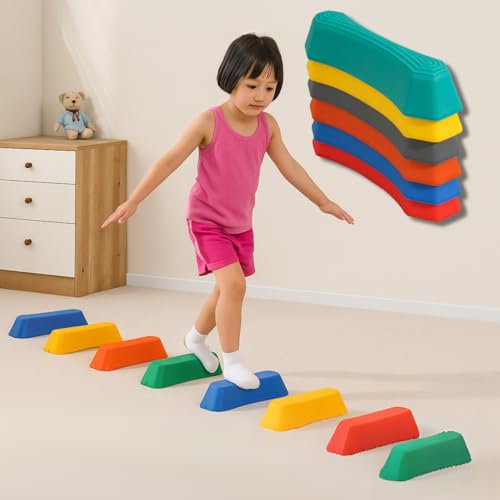 [YOMO HOUSE]バランスストーン 12個セット バランスボード バランスブロック 室内運動 平均台 子供 知育玩具