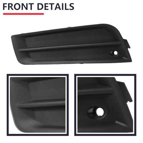 Image of BXZ Front Bumper Insert Outer Grille Fog Lamp Light Hole Cover Pair For 2011 2012 2013 2014 Chevrolet Cruze