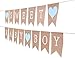 Sweet Baby Boy Burlap Banner - Rustic Baby Shower Decorations, Photo Props (Sweet Baby Boy Blue)