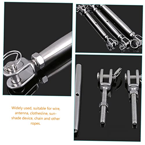 Tensor para cable de acero inoxidable con quijada, tornillo de rigging ajustable miniatura 7