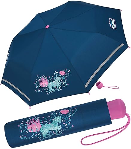 Scout Kinder-Taschenschirm mit reflektierendem Streifen Dreamworld
