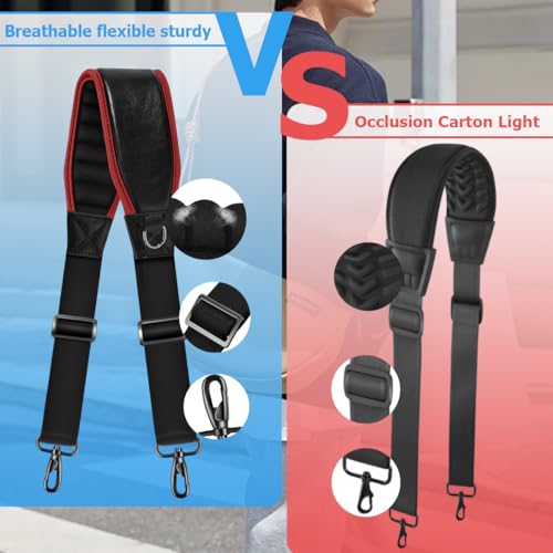 Shoulder Strap 79" with Fixed Pad and Dual Balance Buckles and Swivel Metal Hooks for Travel Bag and Most Bags4