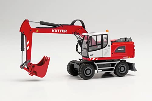 Pelle mobile Liebherr 920 Herpa Cutter miniature de chantier 1/87 H0