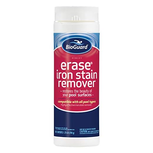 BioGuard Erase Iron Stain Remover, 1.75 lb, Highly Effective Iron Stain Remover, Restore Pool Surfaces, Suitable for All Pool Types