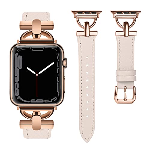 Strap Apple Watch en cuir pour femme idéal pour le bureau et les sorties chic
