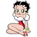Betty Boop Cute Dress vynil car sticker 5" x 3"
