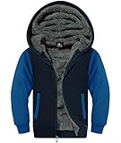 winterjacke jungen 176 mit fell Klassischer Stil: Diese Fleecejacke für Kinder ist mit einem Kordelzug und einer Kapuze ausgestattet. 2 heiße Taschen auf der Vorderseite. Elastische Bündchen und Saum passen sich dem Körper an und schützen vor kaltem Wind von allen Seiten
