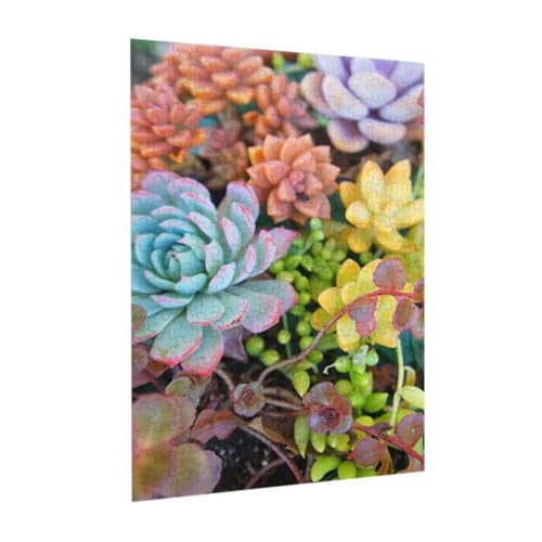 Puzzles personalizados TUSANEII de madera con 300 piezas, tema floral, tamaño 8.5 x 6.9 pulgadas, para adultos miniatura 2