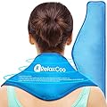 RelaxCoo Neck Ice Pack Wrap, Reusable Gel Ice Pack for Neck Shoulders, Cold Compress Therapy for Pain Relief, Injuries, Swelling, Bruises, Sprains, Inflammation and Cervical Surgery Recovery