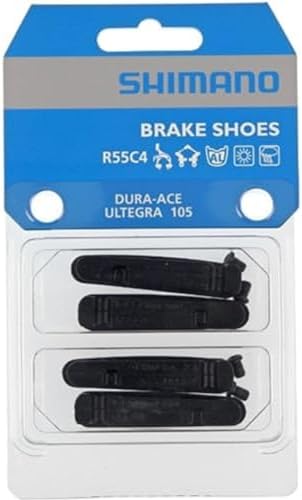 SHIMANO Brake Pad Set R55C4 Dura-Ace BR-9000/7900 ETC 4 pcs (Pack of 1), Black