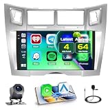Fuluku 4+64GB 9'' Incell Autoradio per Toyota Yaris/Vizi 2005-2011