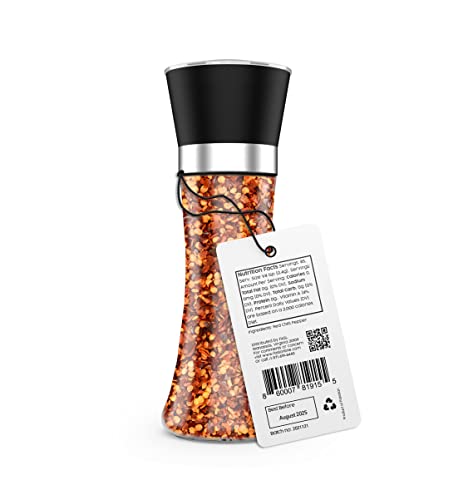 Fasl Combo Organic Red Chili In A Glass Grinder And A Refill Chili Jar #TOP6