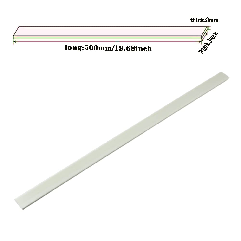 Barre di fibra di vetro bianche resistenti - Isolamento for modellismo e supporto for piante - 10 pezzi di varie dimensioni(30mmx3mmx500mm)