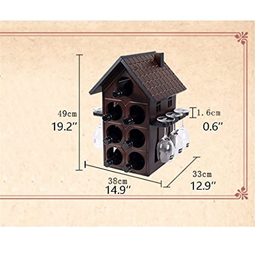 Soporte para botellas de vino de madera YYDS 7 botellas miniatura 2