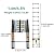 QINNIE Telescoping Ladder 8m/ 7m/ 6.2m/ 5m/ 4m/ 3.8m/ 2m/ 1m, Aluminum Extension Telescopic Ladders for Home Rooftop RV Attic Outdoor Indoor Use, Load 150kg